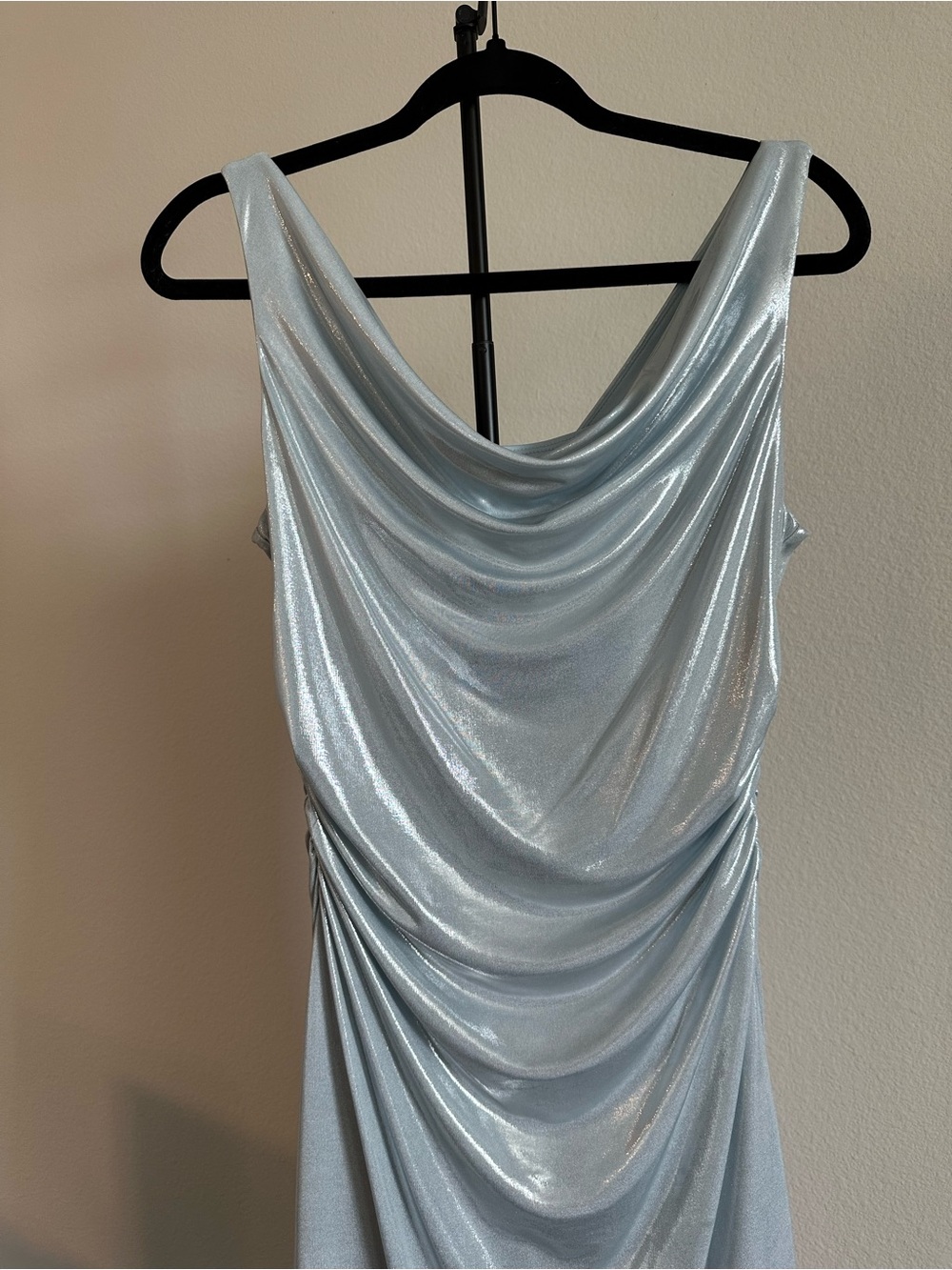 Kensie Light Blue Satin Dress